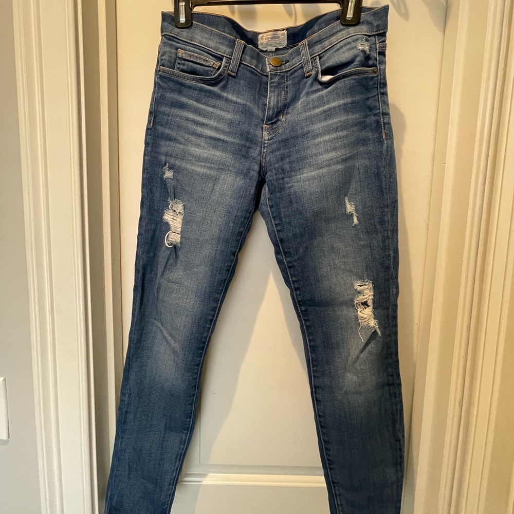 CURRENT/ELLIOT skinny jeans, slightly distressed size 28